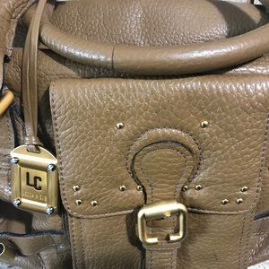 Lenny E Cia Leather Purse Exceptional with LC Luggage Tag